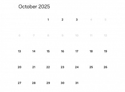 October