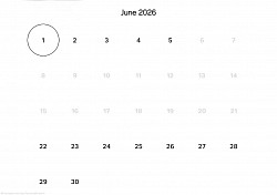 Availiability June 2026