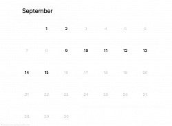 Availiability September 2026